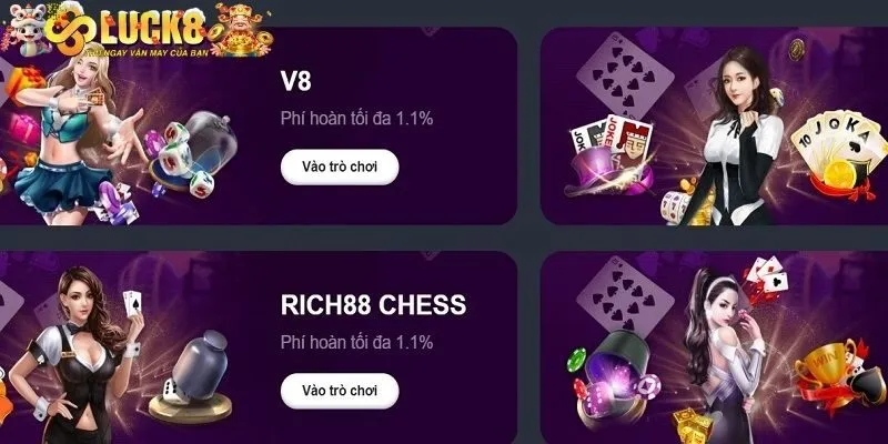 Lý do nên chơi game đánh bài tại Luck8