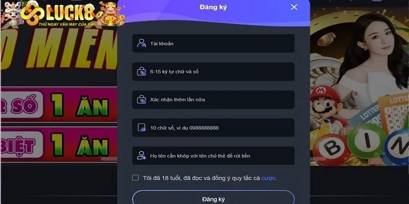 Đăng Ký Luck8 2 Quy trình 5 bước đăng ký tại Luck8 nhanh gọn